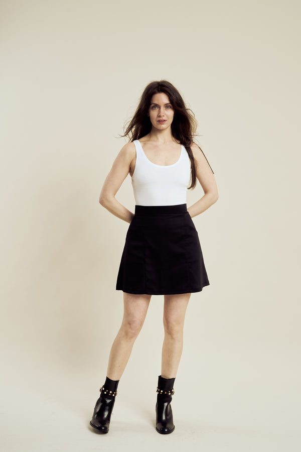 ANA SKIRT - GEBERCHINO | BLACK - PRE-ORDER