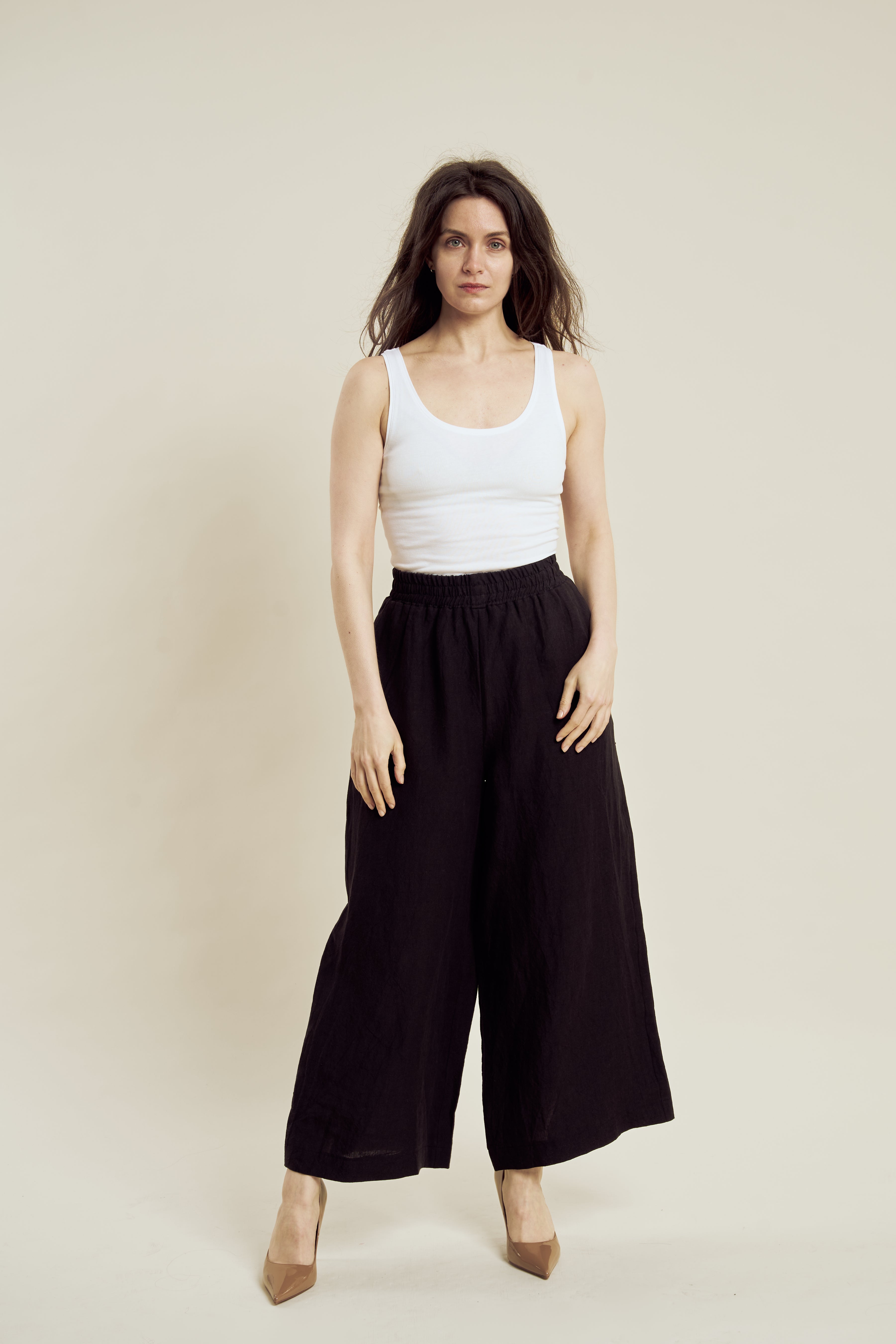 BLACK ELASTIC WAISTBAND