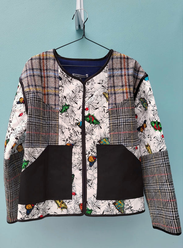 Long Quilted Patchwork Jacket 1